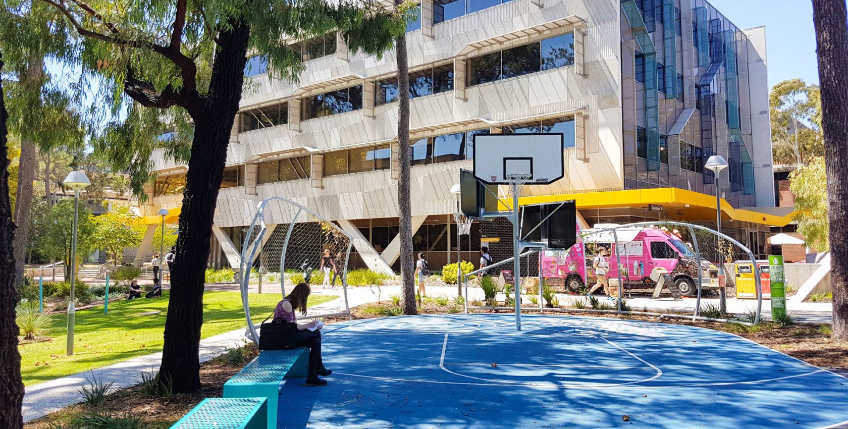 Basketball court at the Creative Quarter