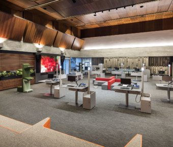 Wide angle photo of Curtin Connect.