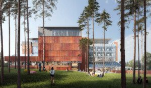 Artists impression of the B105 Librar Refurbishment