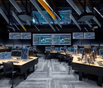 View of the CBS Trading Room