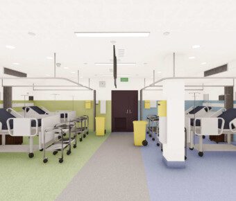 Render of the b405 clinical lab upgrades