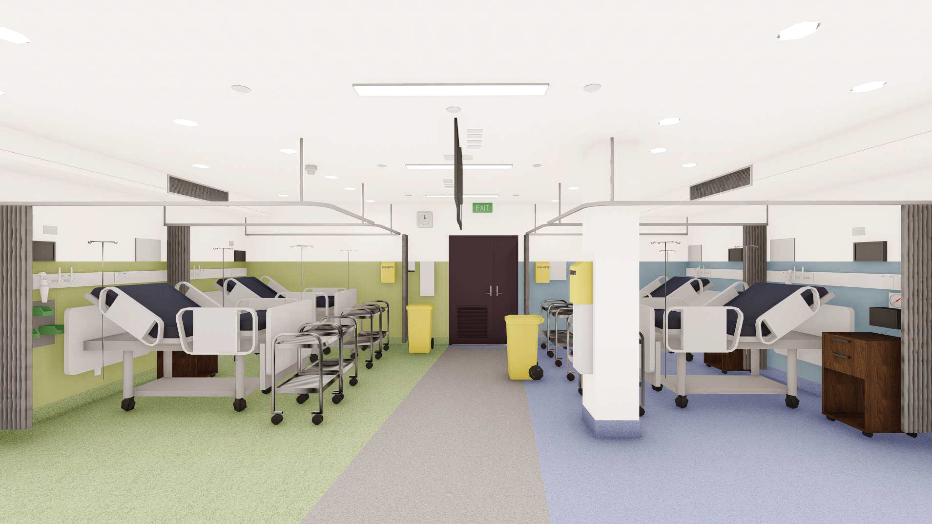 Render of the b405 clinical lab upgrades