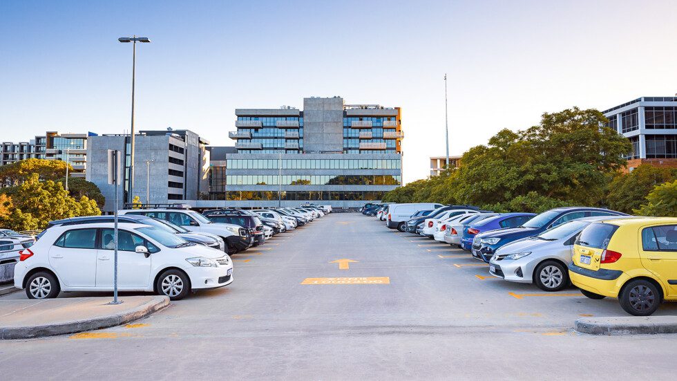 Cars parked at Curtin