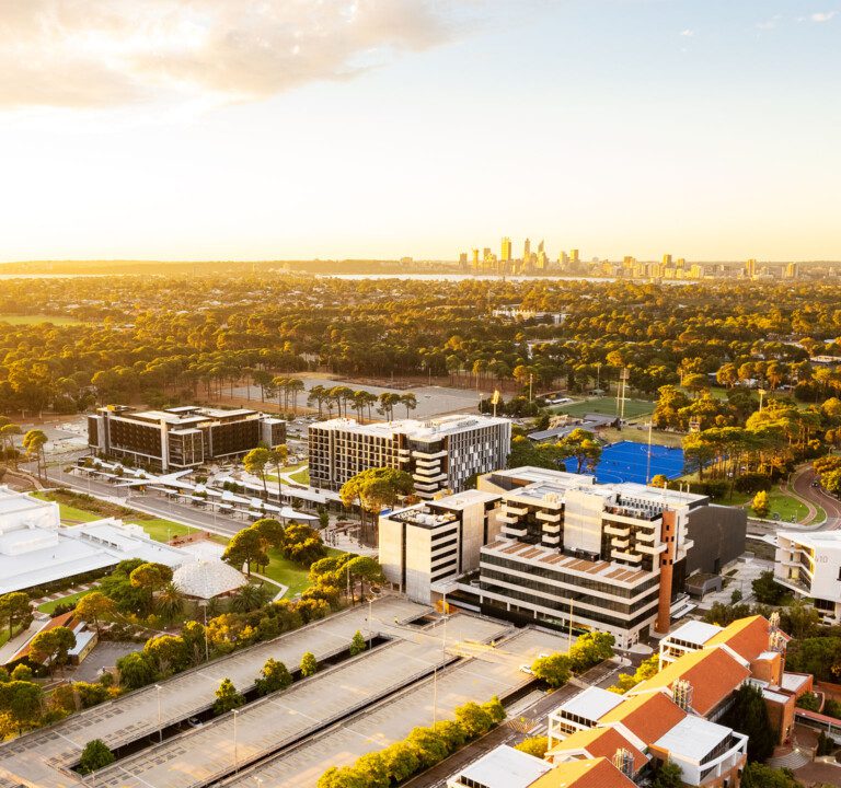 Aerial view of the exchange precinct